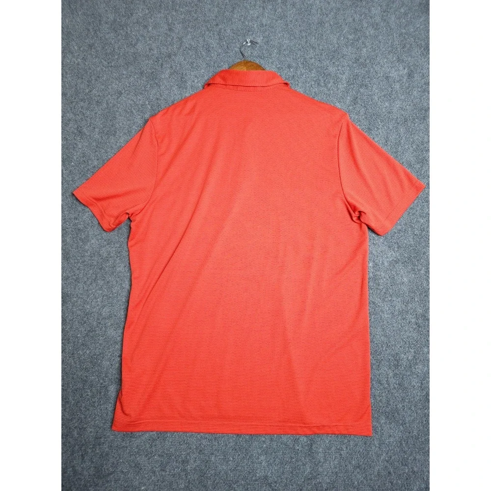 Adidas Core Colorblock Polo Shirt Mens XL Bright Red Golf Short Sleeve Sports